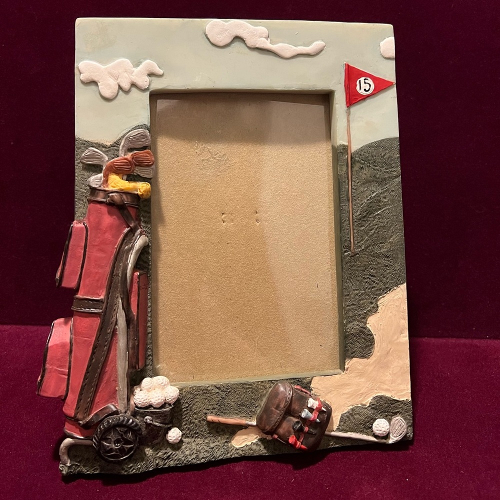 Vintage Golf Picture Frame
